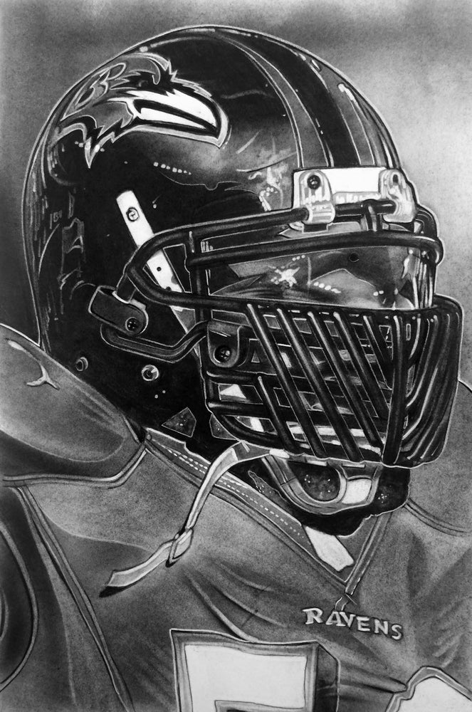 Baltimore Ravens Helmet Print