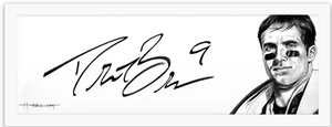 Art of the Signature piece of Drew Brees