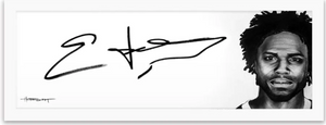 Art of the Signature piece of Edgerrin James