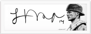 Art of the Signature piece of Logan O'Hoppe