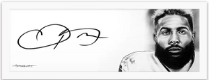 Art of the Signature piece of Odell Beckham Jr.