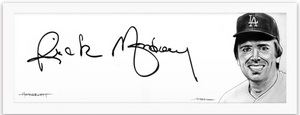 Art of the Signature piece of Rick Monday