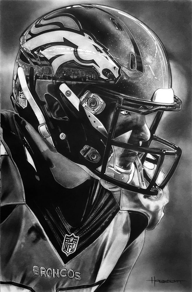 Denver Broncos Helmet Print