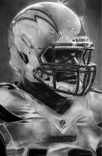 San Diego Chargers Helmet Print