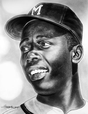 Hank Aaron Portrait