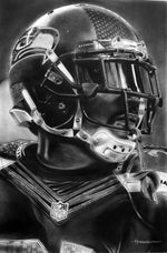 Seattle Seahawks Helmet Print