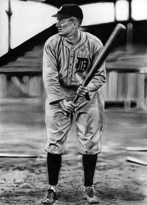 At the Plate - Ty Cobb